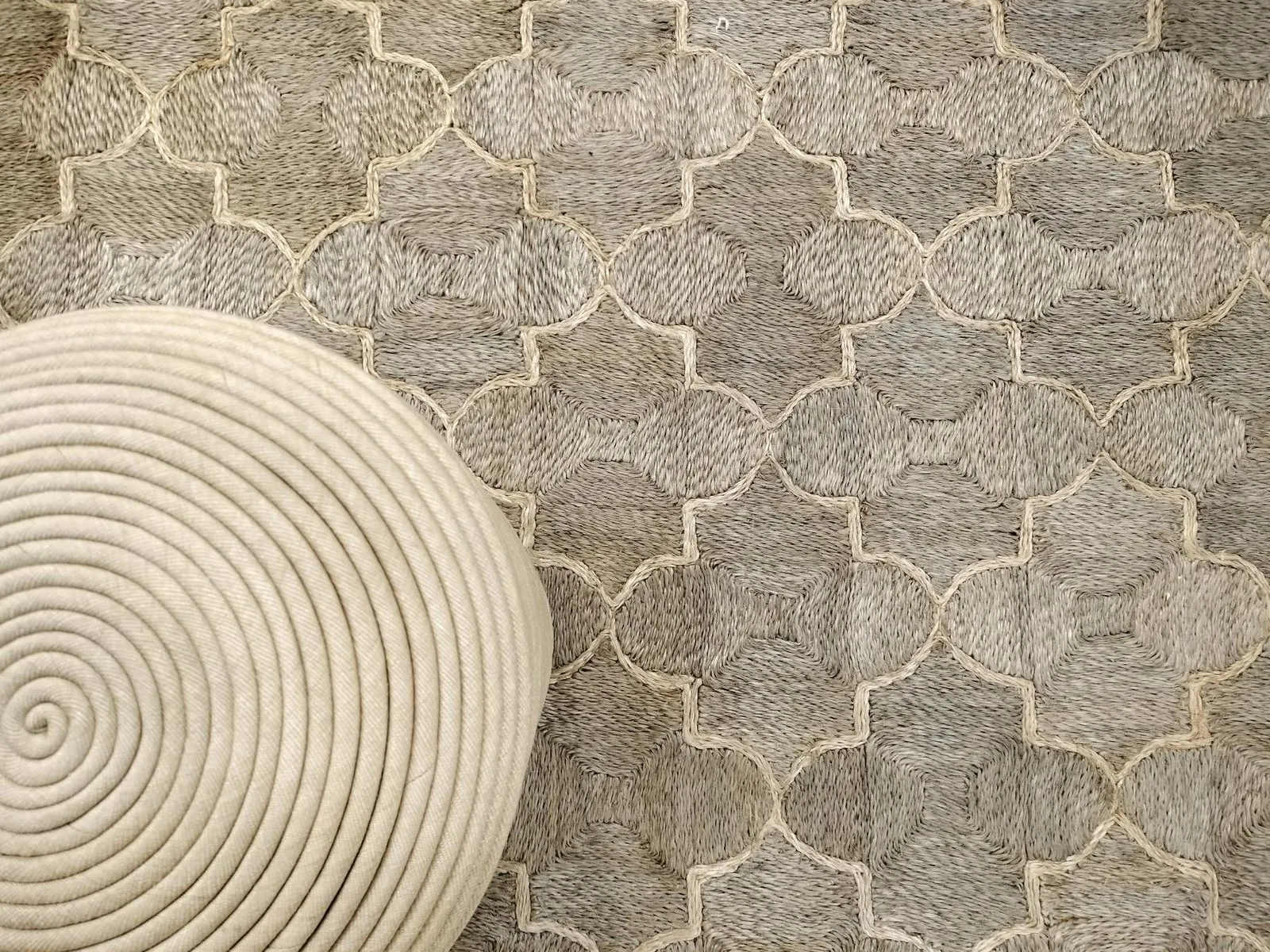 Trellis abaca rug