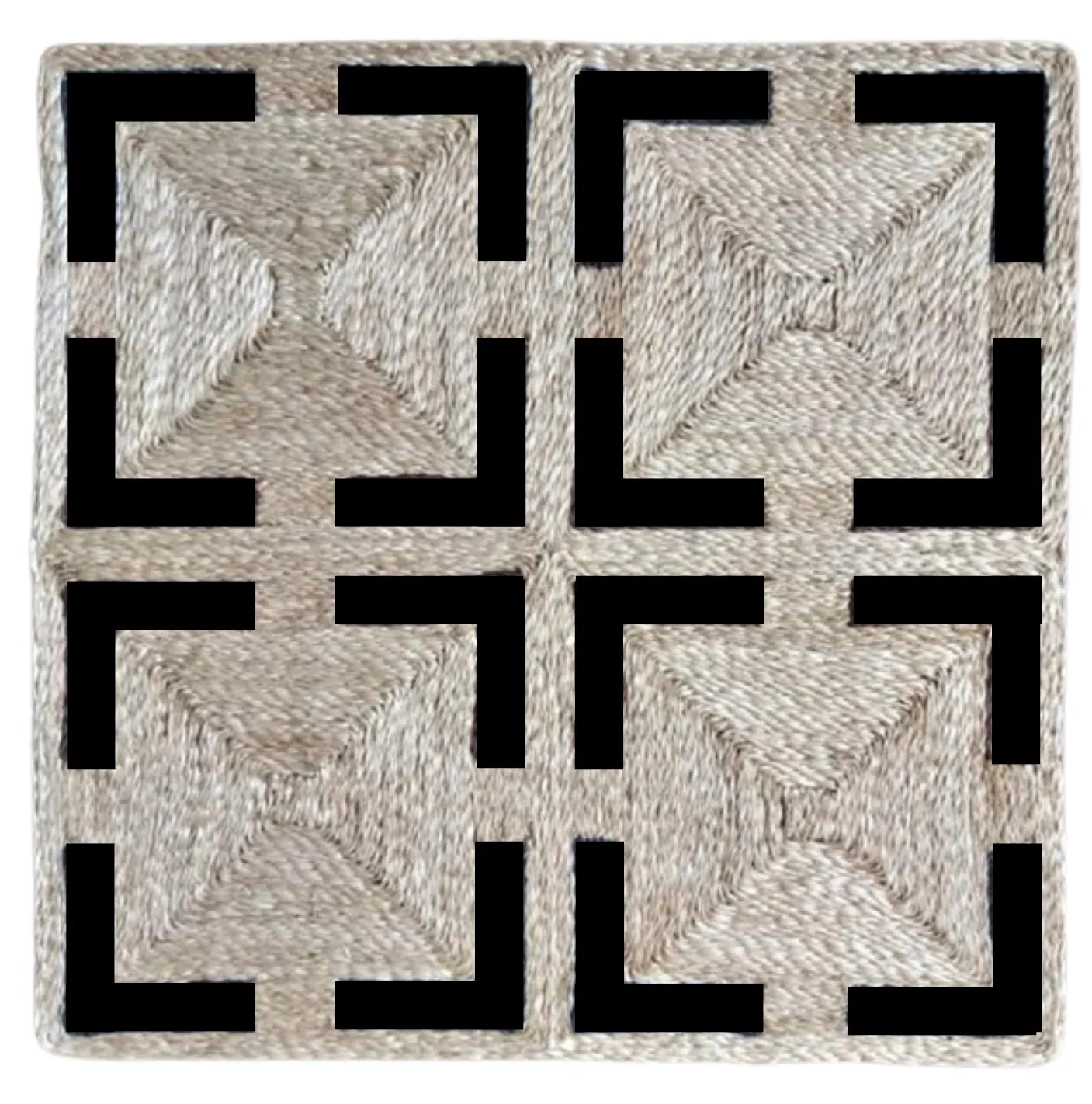 Parenthesis abaca rug