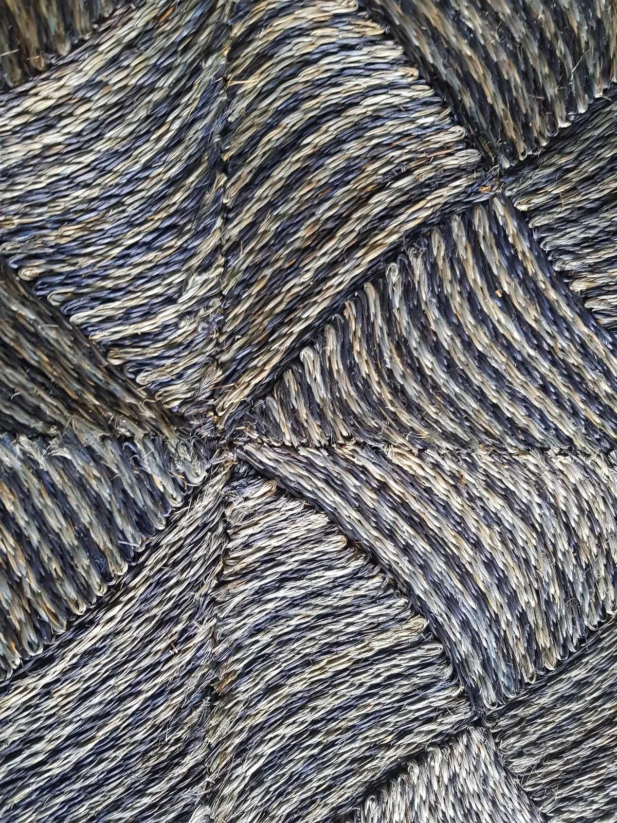 Pinstripe abaca rug