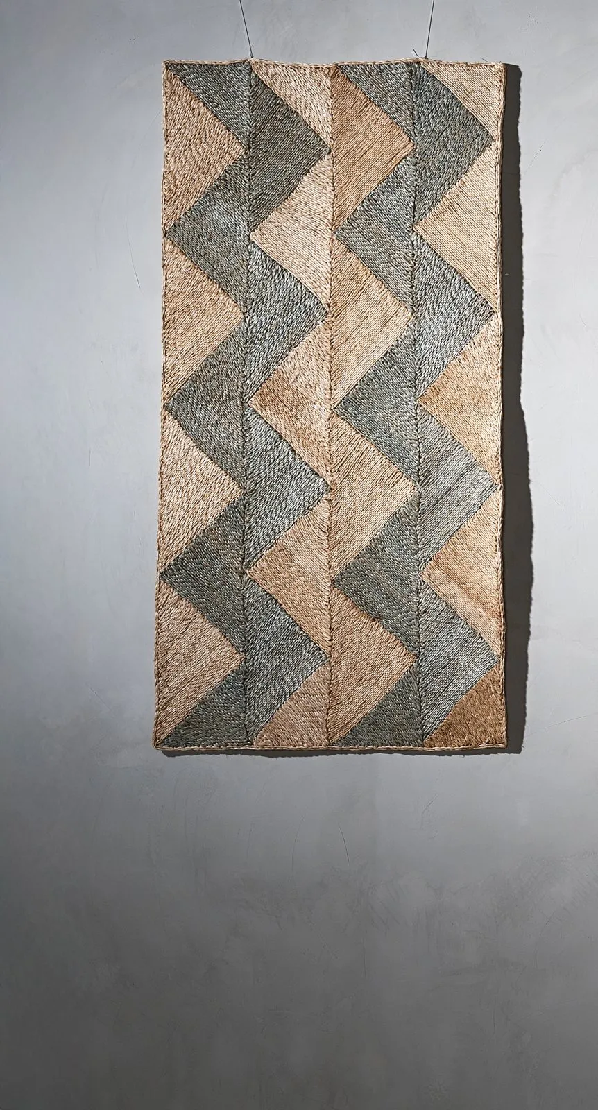 Contemporary Zig abaca rug