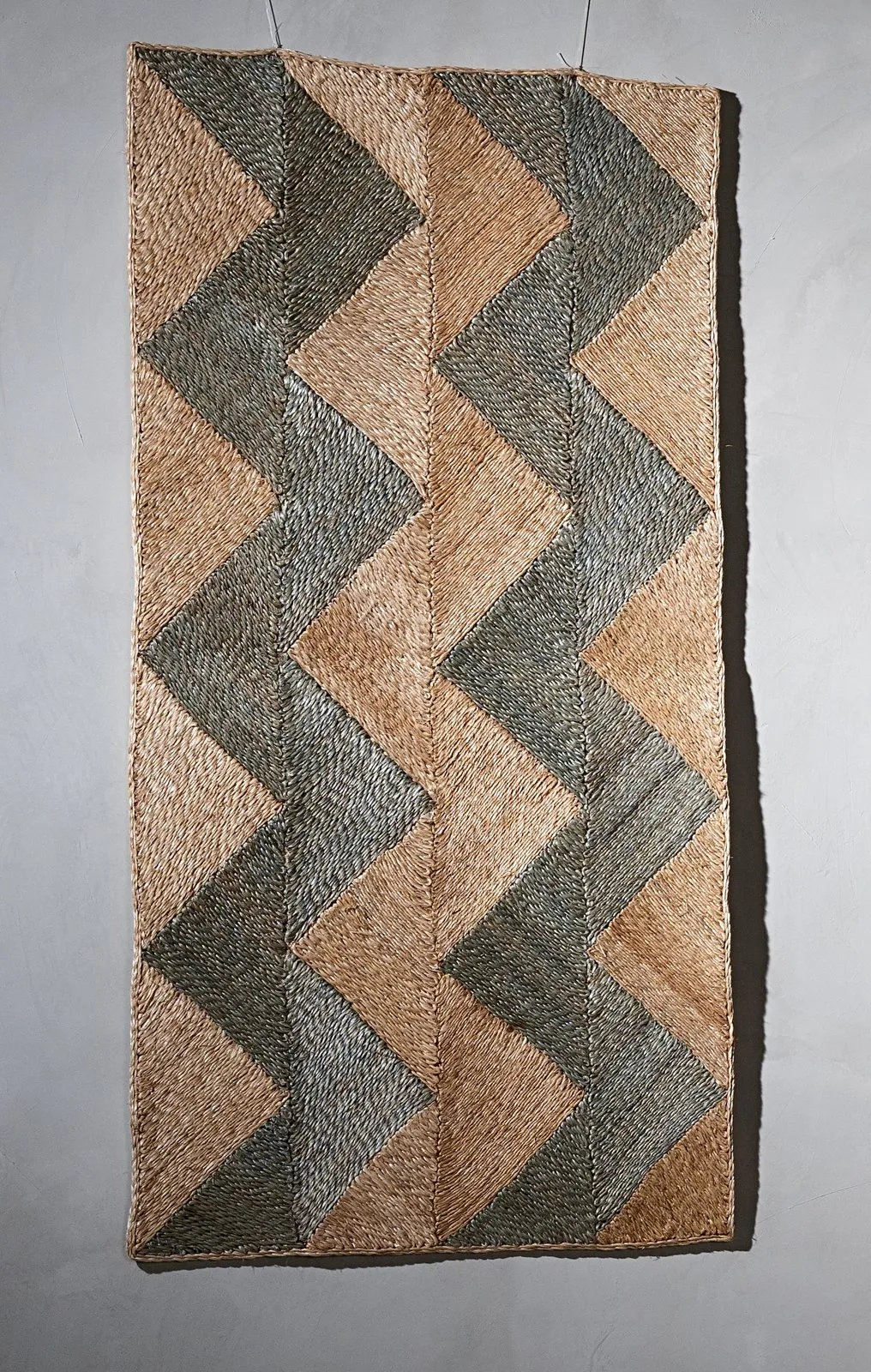 Contemporary Zig abaca rug