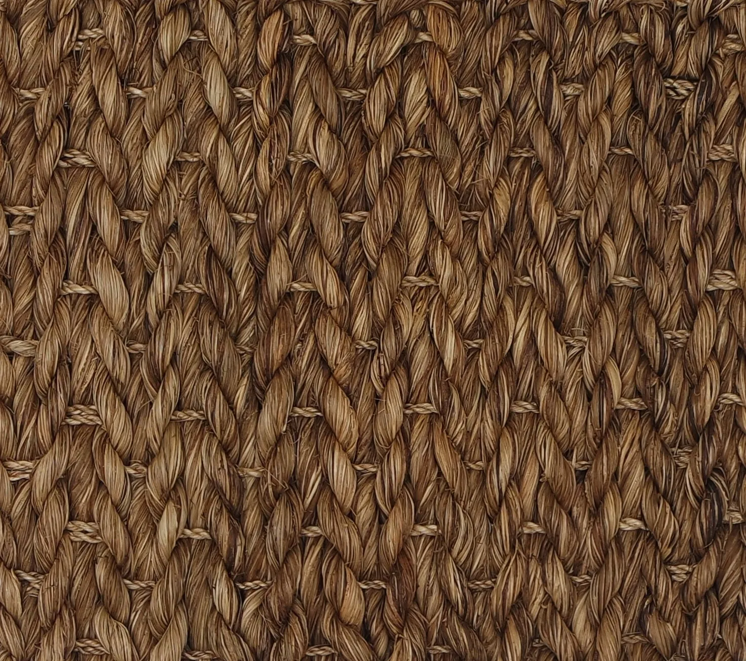 Modified Fern abaca rug, Bark