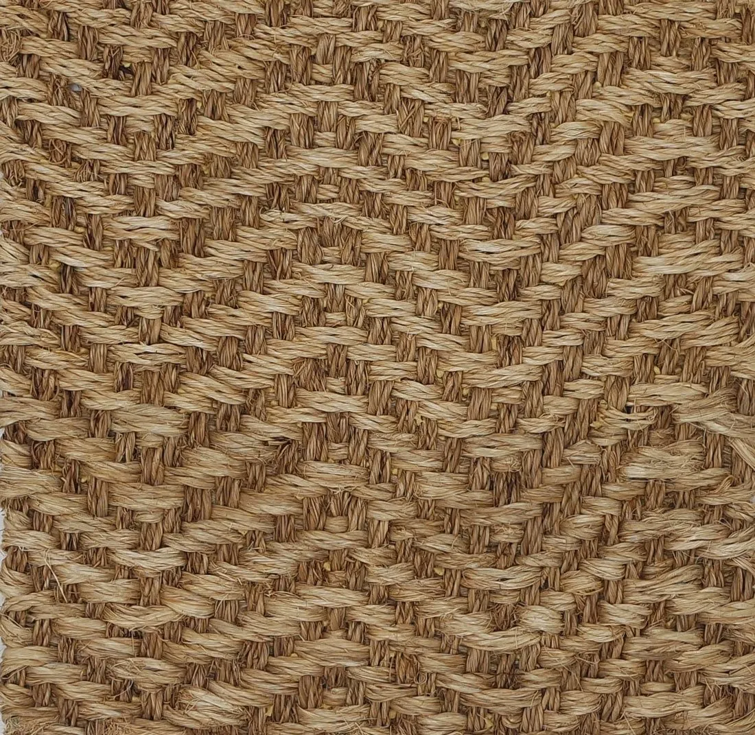 Chevron abaca rug, Cremeria and Coffee