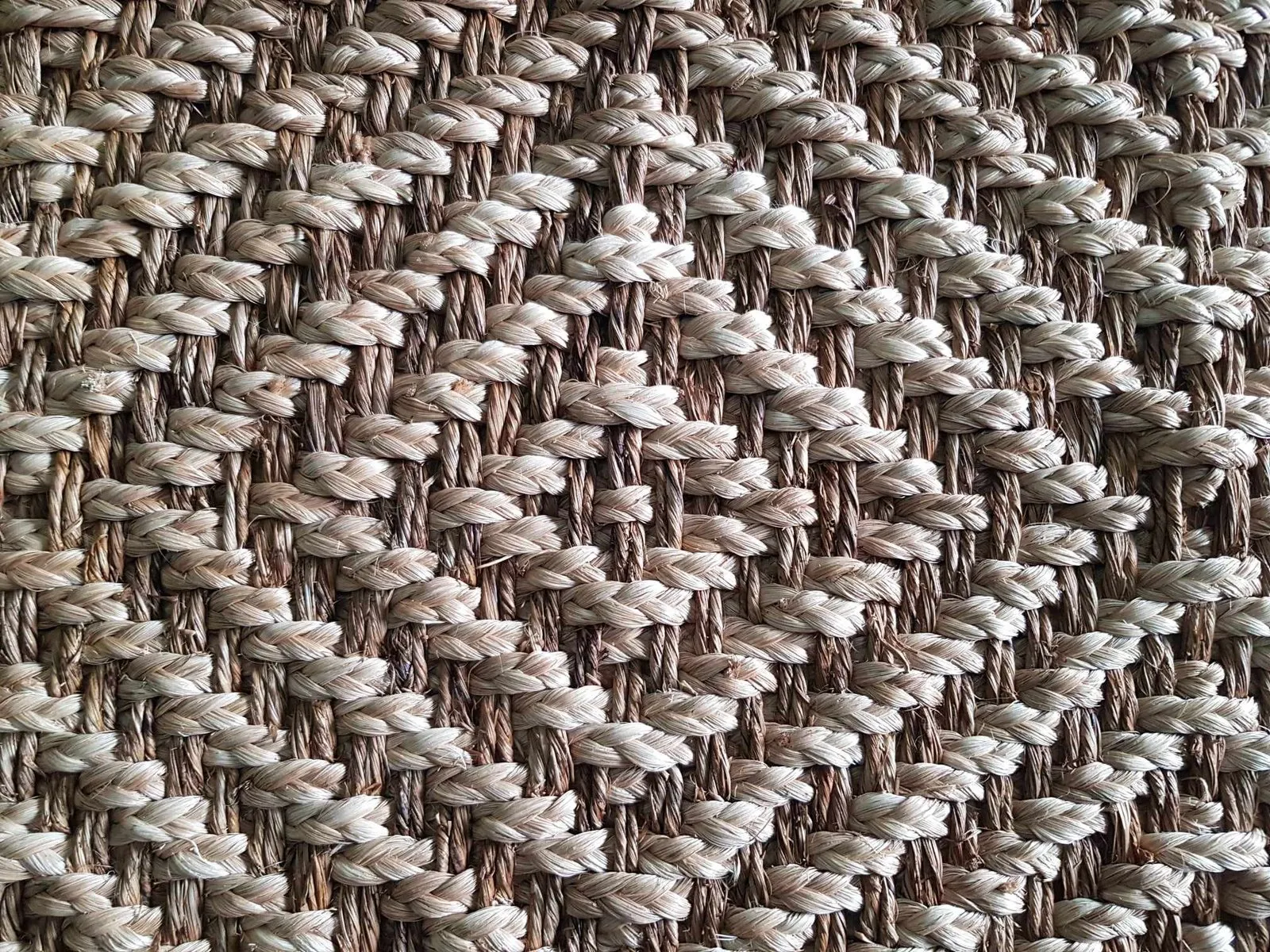 Ian abaca rug, Cremeria and Bark