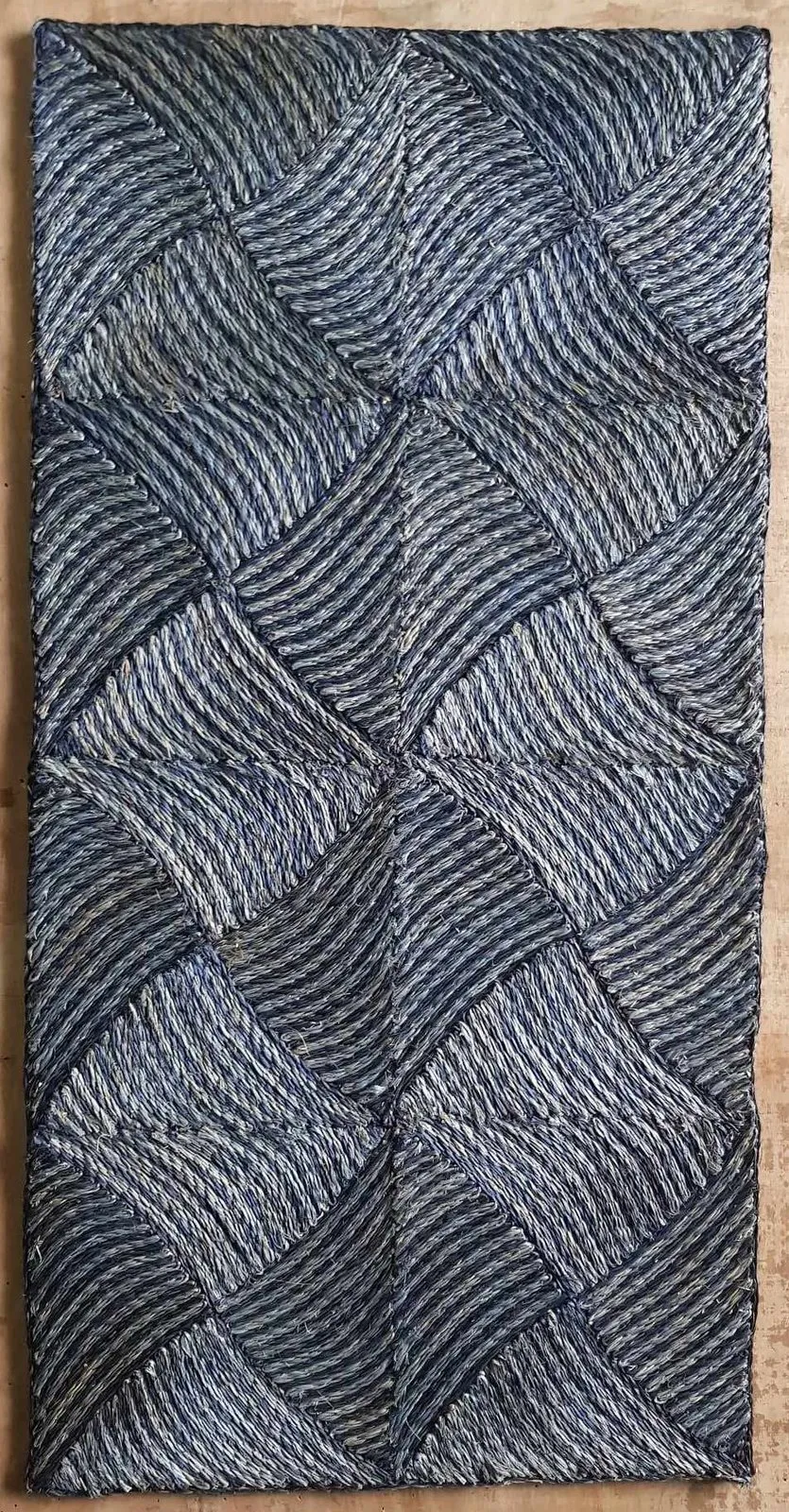 Pinstripe abaca rug