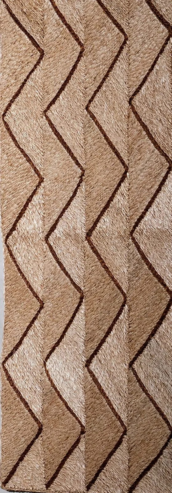 Contemporary Zig abaca rug