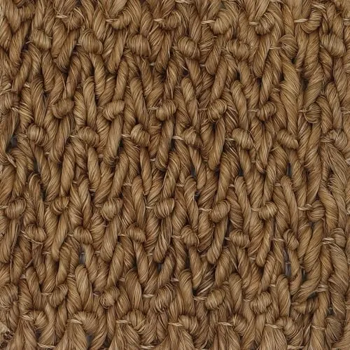 Tulips abaca rug, Coffee