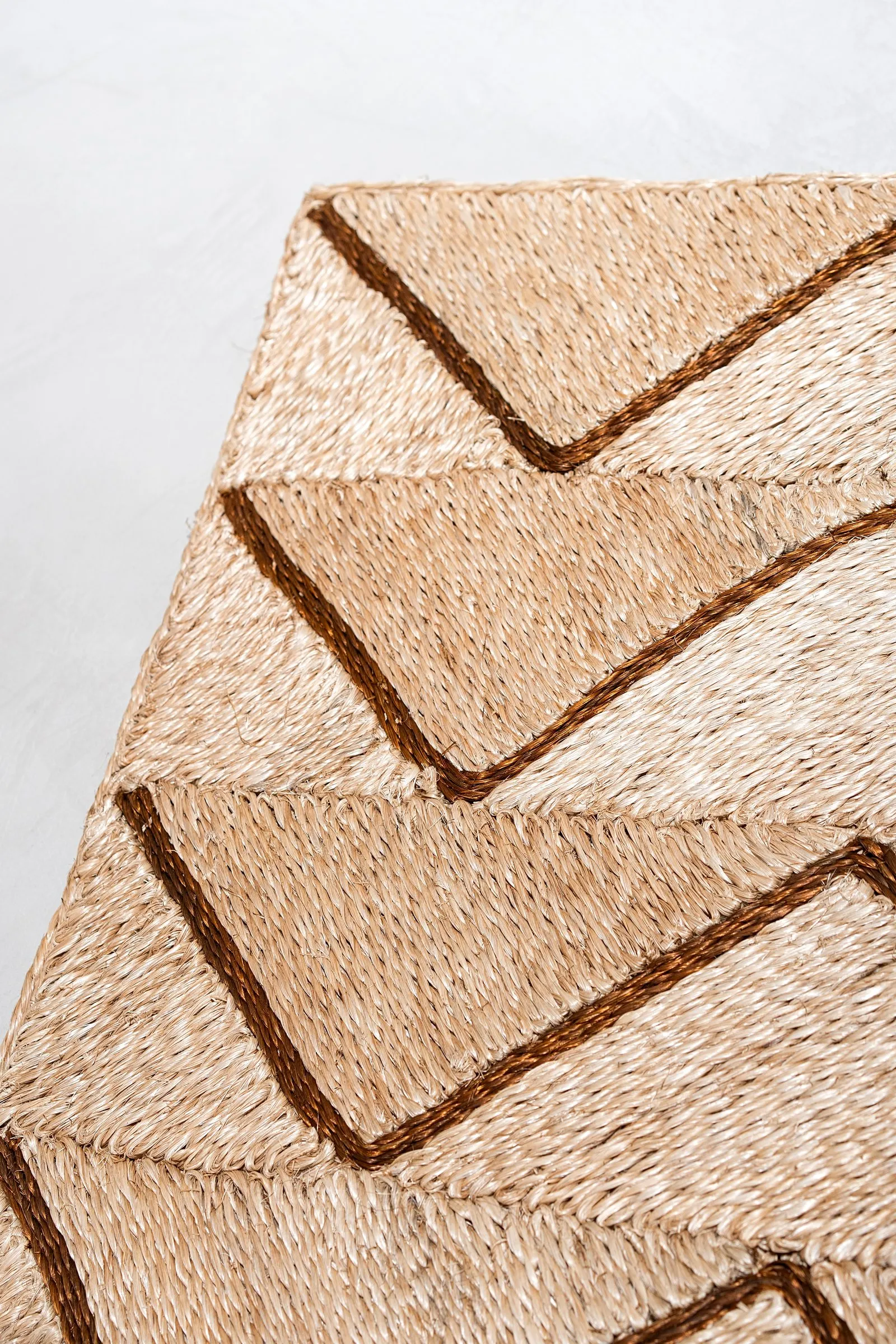 Chevron art weave detail